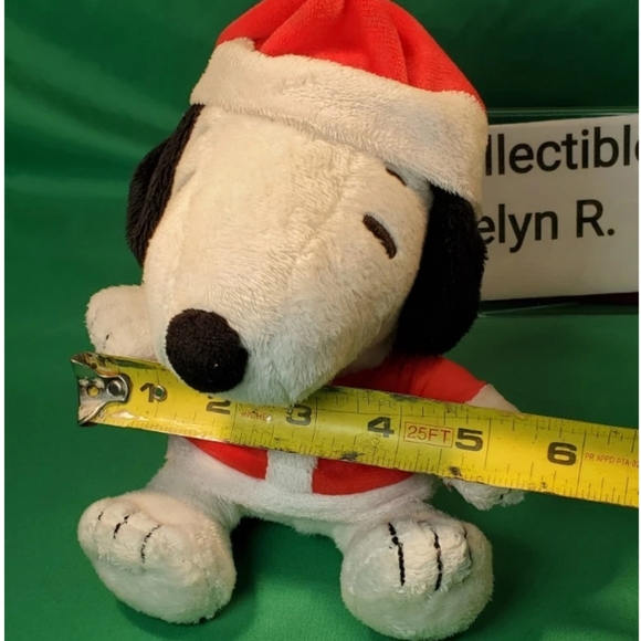 Peanuts Christmas Santa Snoopy Holiday Plush Figure Toy Hallmark Used - Picture 9 of 11